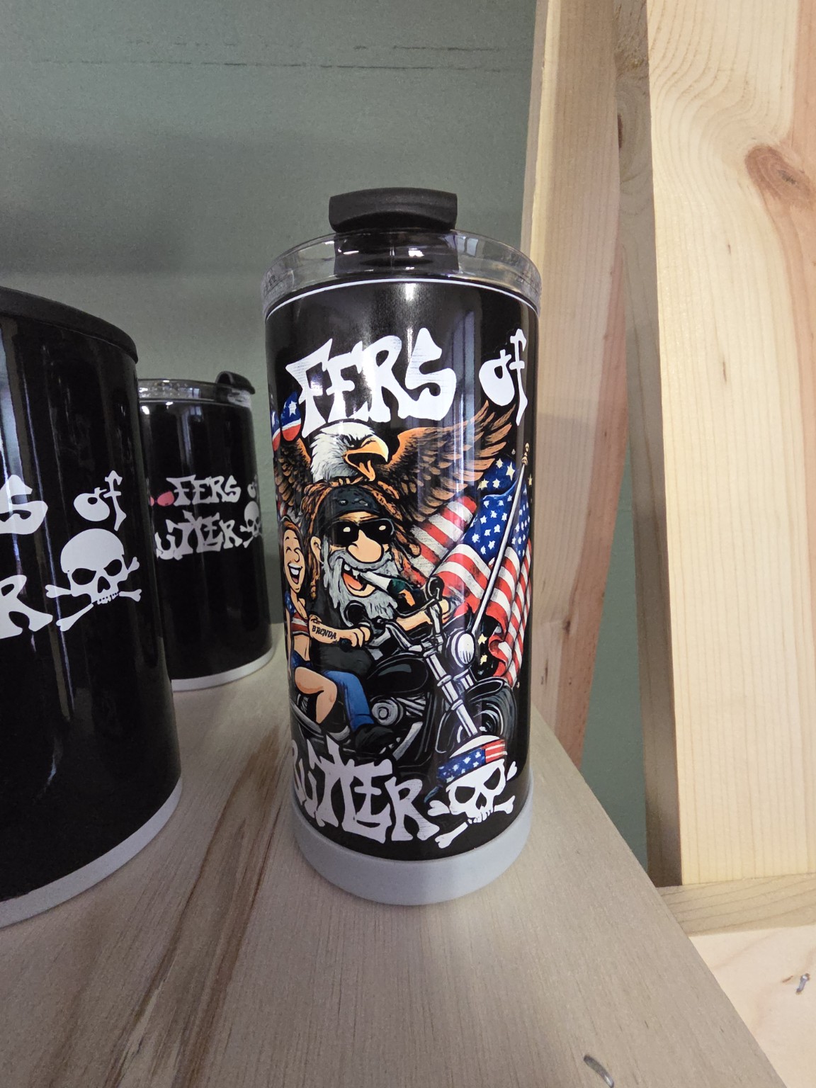 Patriotic Biker Tumbler